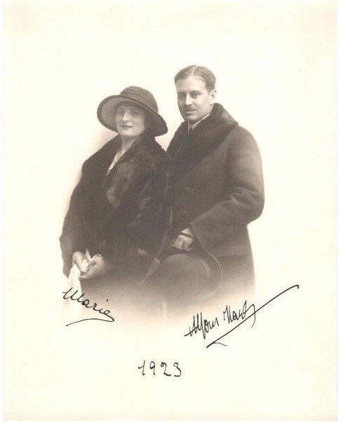 Alfons Karel Mensdorff-Pouilly s chotí